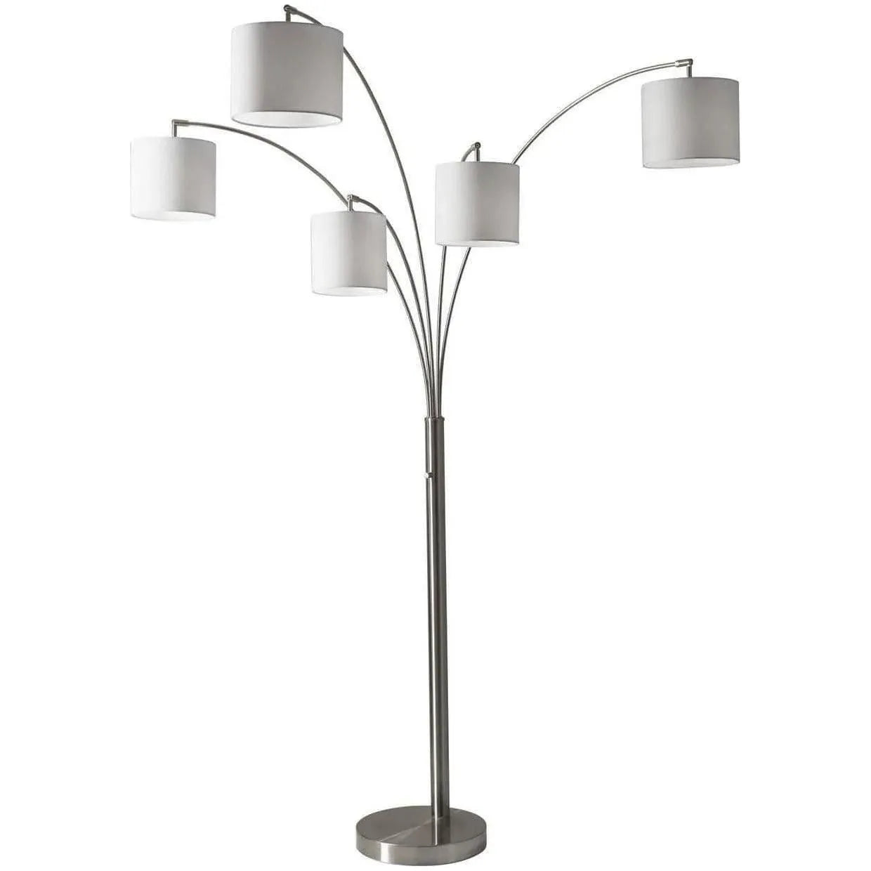 Adesso Home - Trinity 5-Arm Arc Floor Lamp - 4239-22 | Montreal Lighting & Hardware