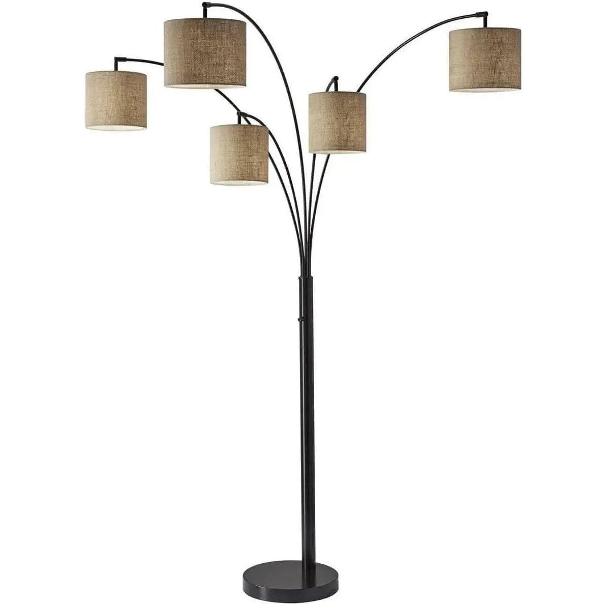 Adesso Home - Trinity 5-Arm Arc Floor Lamp - 4239-22 | Montreal Lighting & Hardware