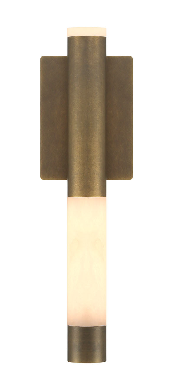 Eurofase 50124-022 Ronda LED Outdoor Wall Sconce in Weathered Brass