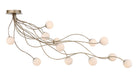 Eurofase 49950-021 Athena LED Semi-Plafonnier en or antique