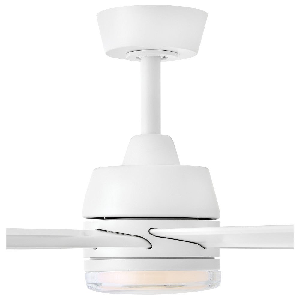 Éclairage intelligent LED Hinkley 910672FMW-LDD Ventilateur  en blanc mat