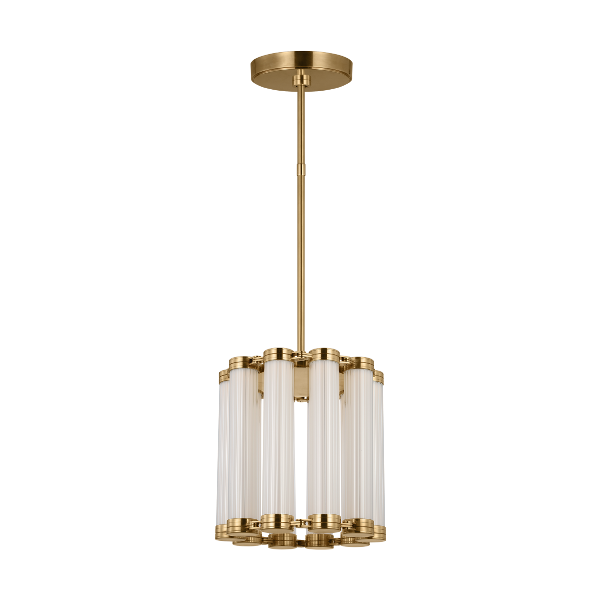 Collection Visual Comfort Modern - AKPD15327NB - Alo Medium Suspension - Alo - Laiton naturel poli