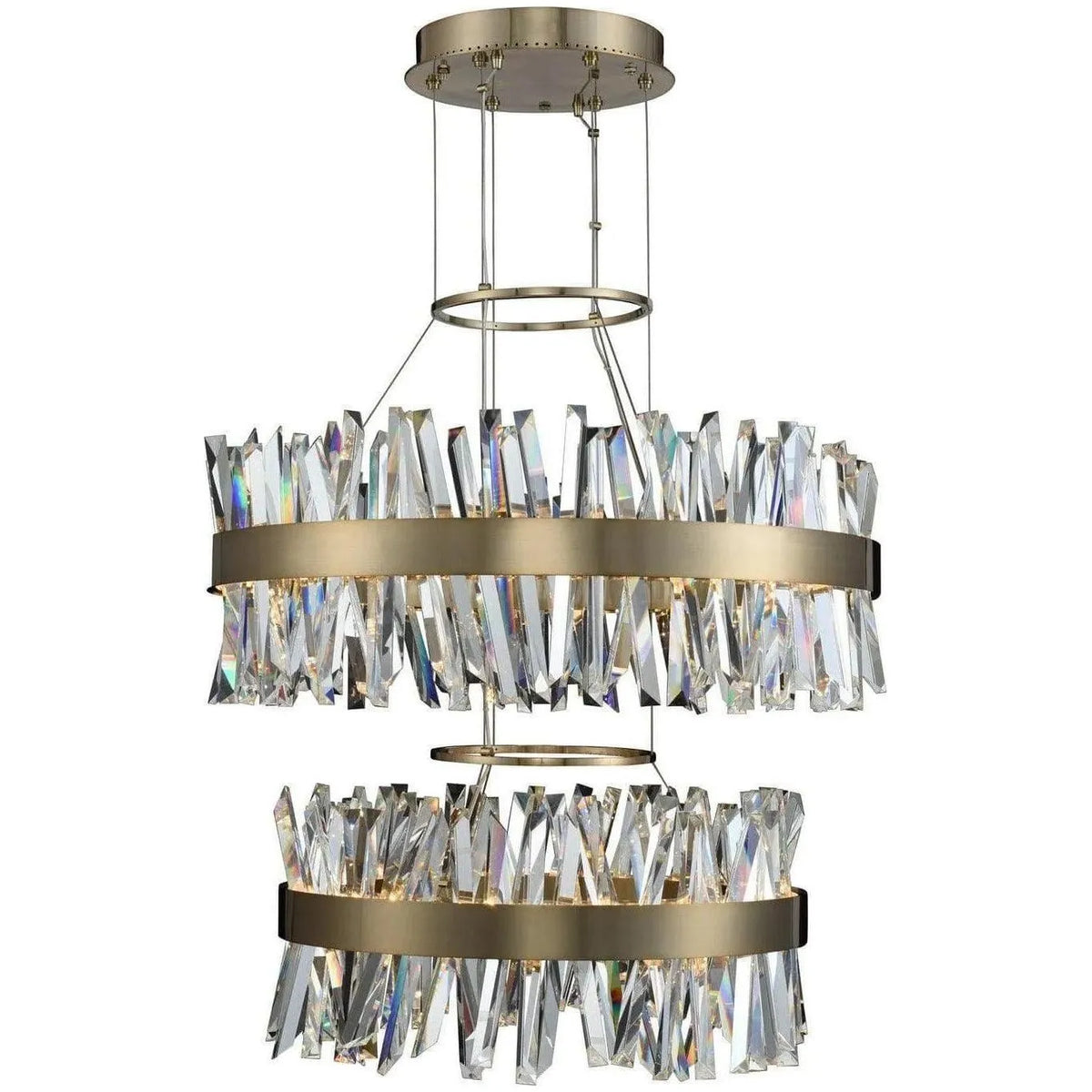 Allegri - Glacier Two Tier LED Pendant - 030256-038 | Montreal Lighting & Hardware