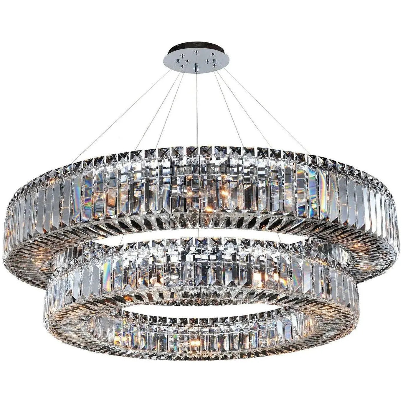 Allegri - Rondelle Two-Tier Pendant - 11773-010-FR001 | Montreal Lighting & Hardware