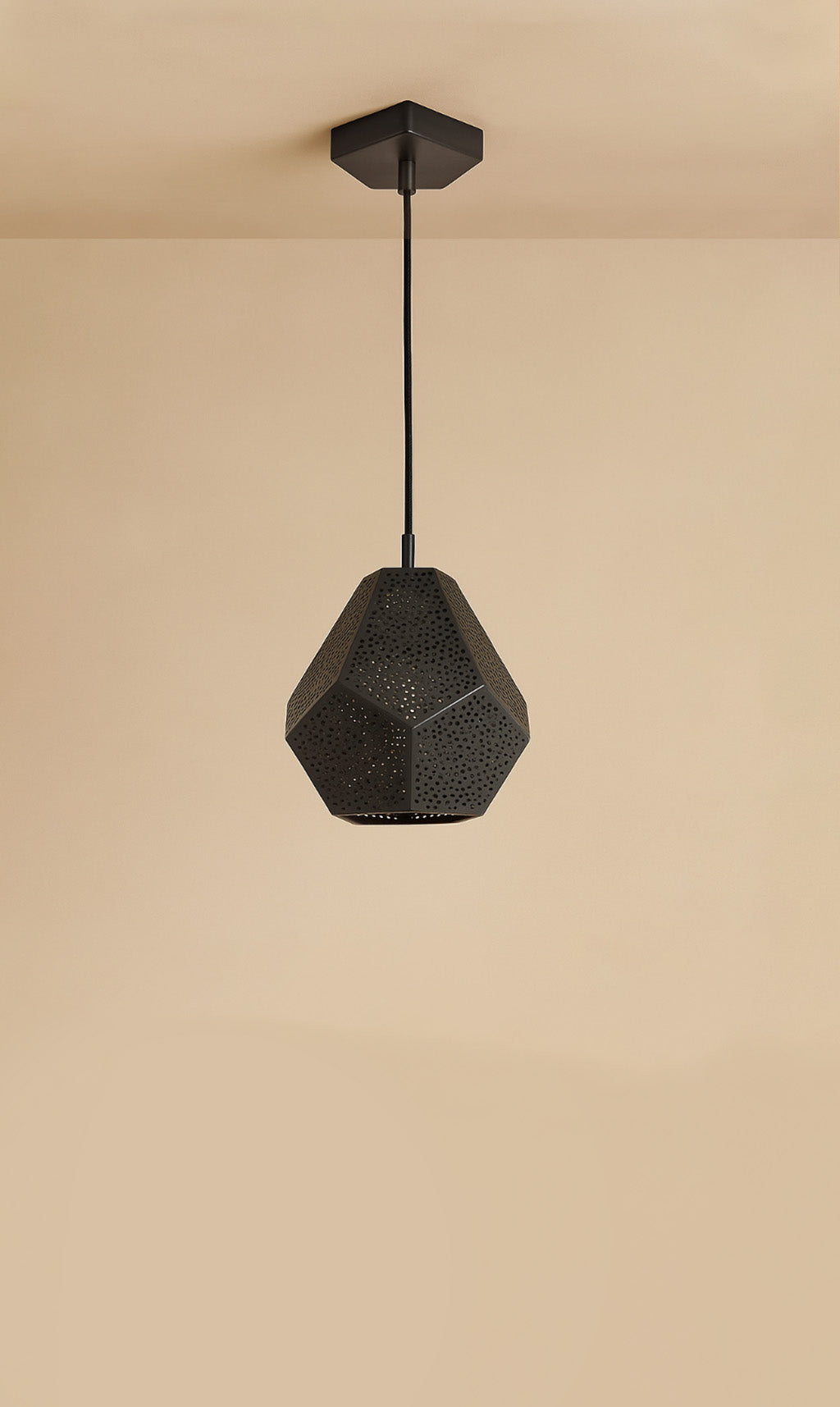 Dounia Home - DH-ALMMULPEN-SM-PC - Almas Multifaceted Pendant Light - Polished Copper