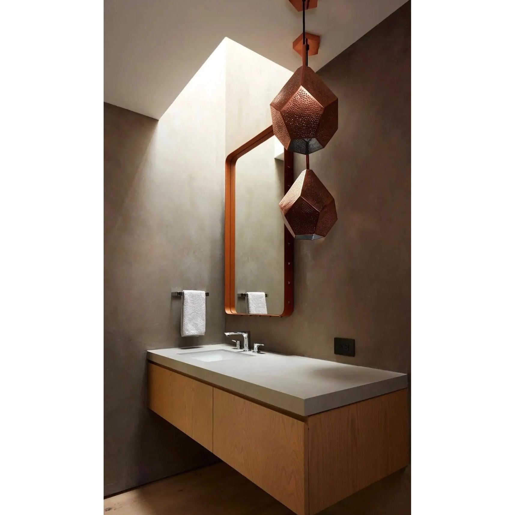 Dounia Home - DH-ALMMULPEN-SM-BRS - Almas Multifaceted Pendant Light - Polished Brass
