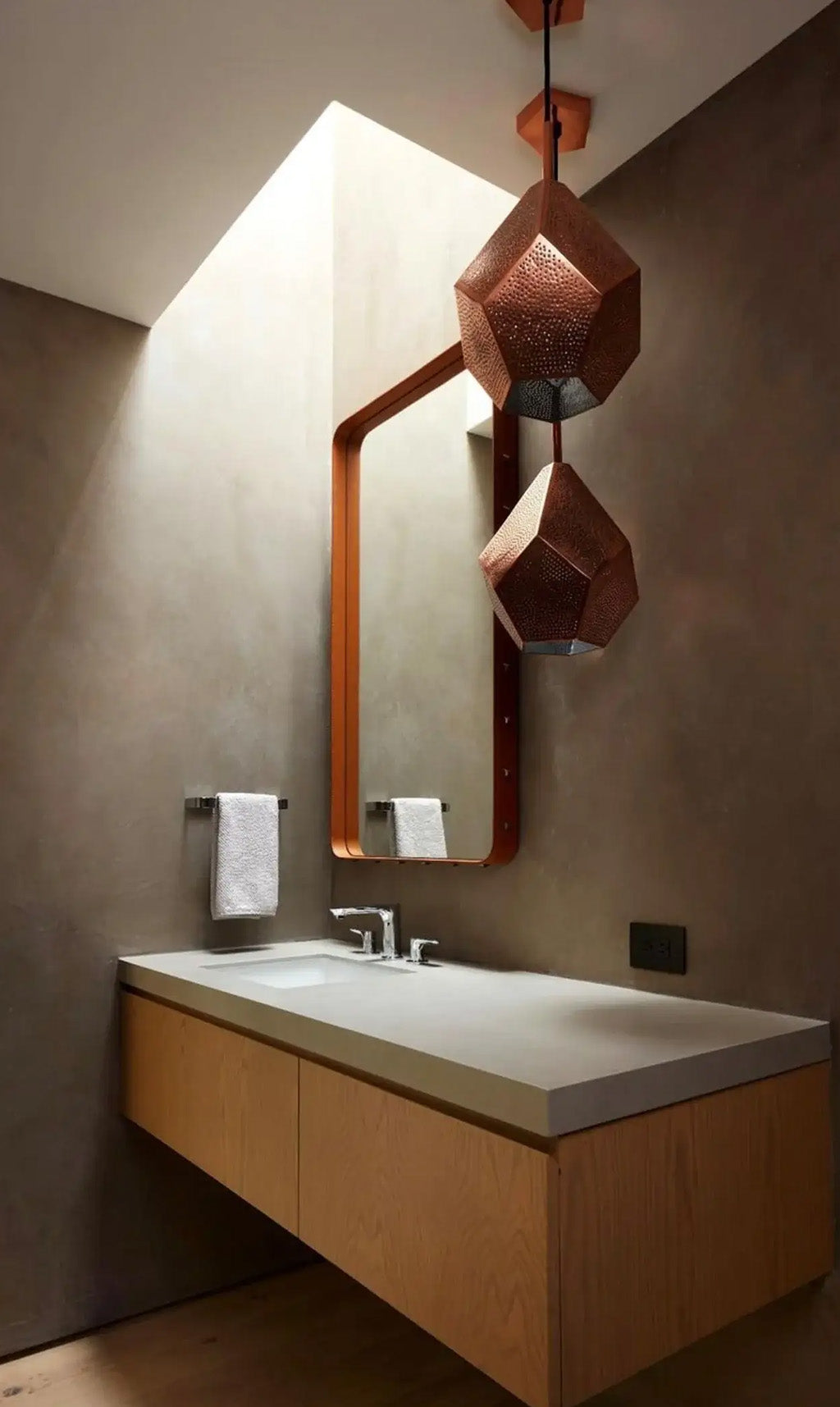 Dounia Home - DH-ALMMULPEN-SM-PC - Almas Multifaceted Pendant Light - Polished Copper