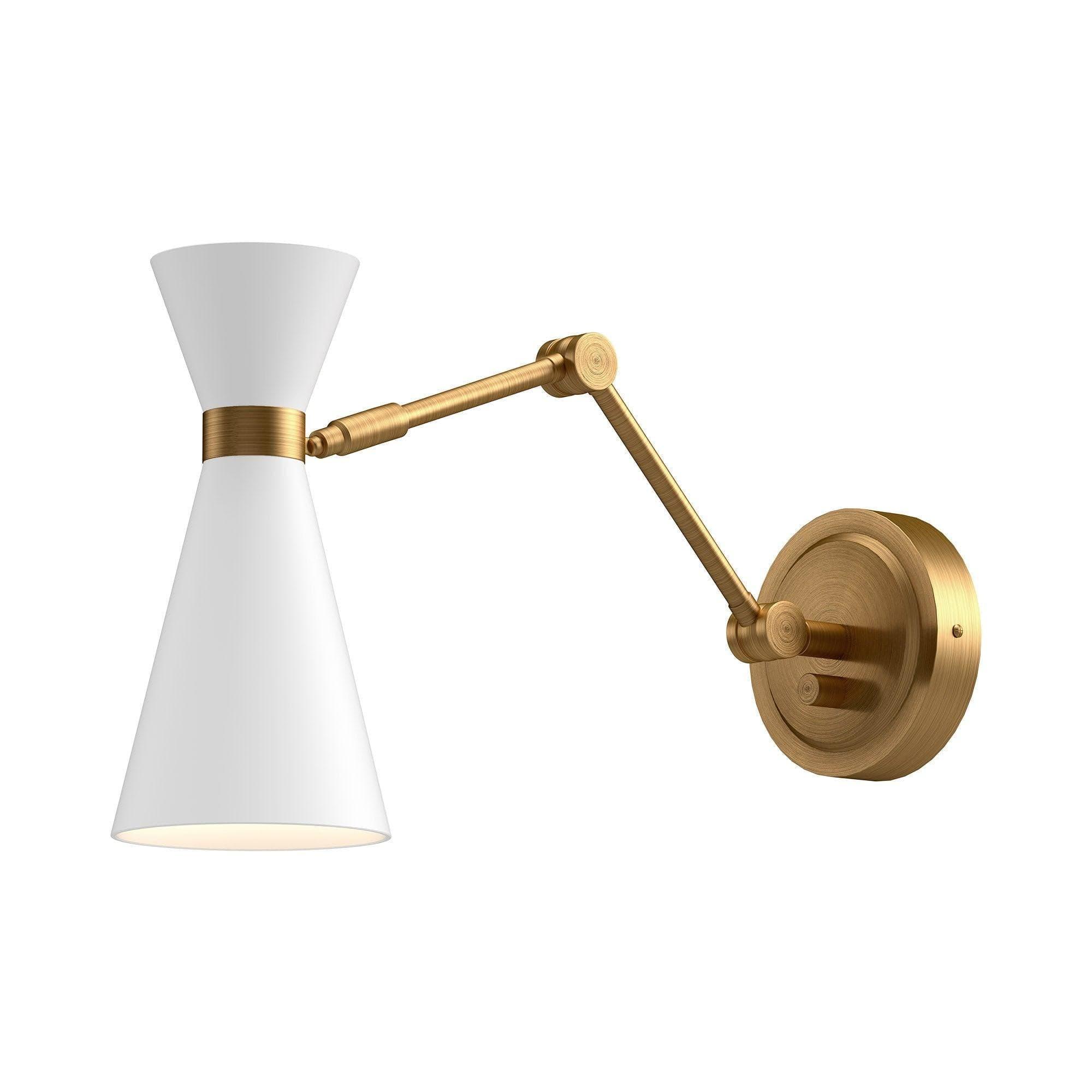 Montreal Lighting & Hardware - Blake Articulating Wall Sconce by Alora | OVERSTOCK - WV574524WHAG-OS | Montreal Lighting & Hardware
