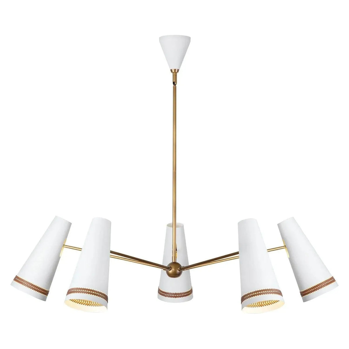 Alora Lighting - Brickell Chandelier - CH342545MWHL | Montreal Lighting & Hardware