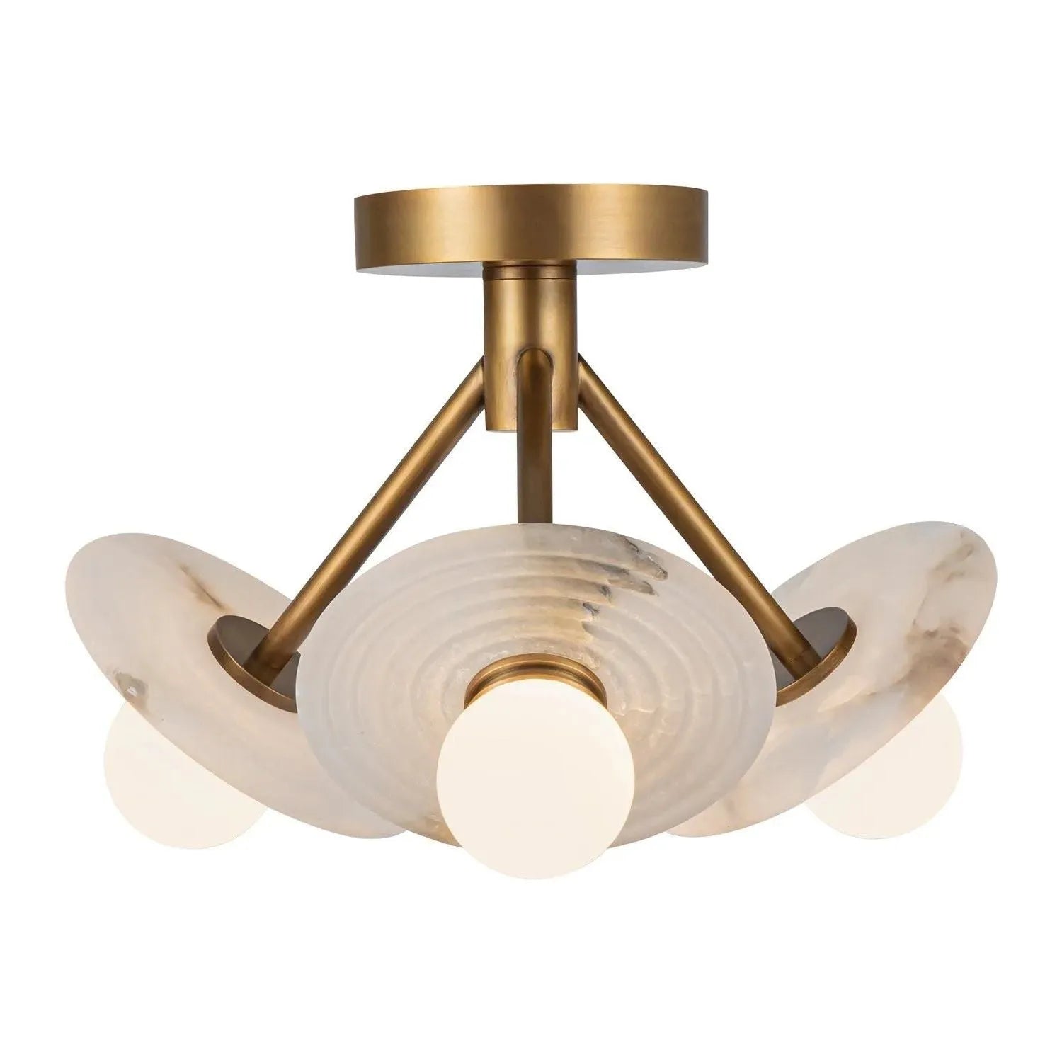 Alora Lighting - Dahlia LED Semi Flush Mount - SF346313UBAR | Montreal Lighting & Hardware