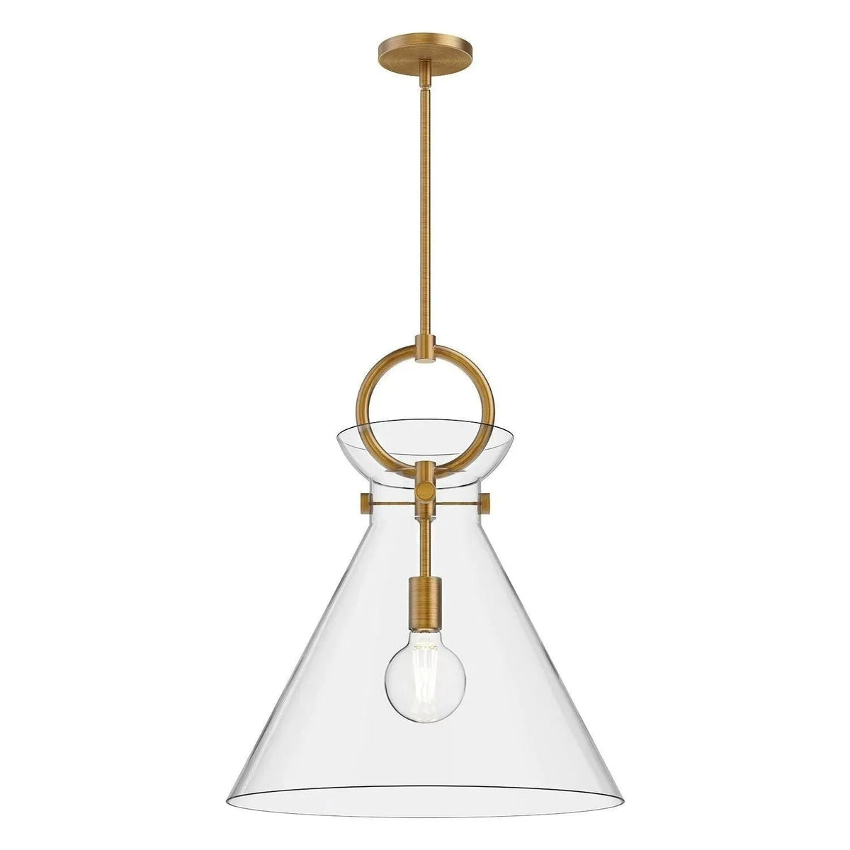 Alora Lighting - Emerson Pendant - PD412518AGCL | Montreal Lighting & Hardware