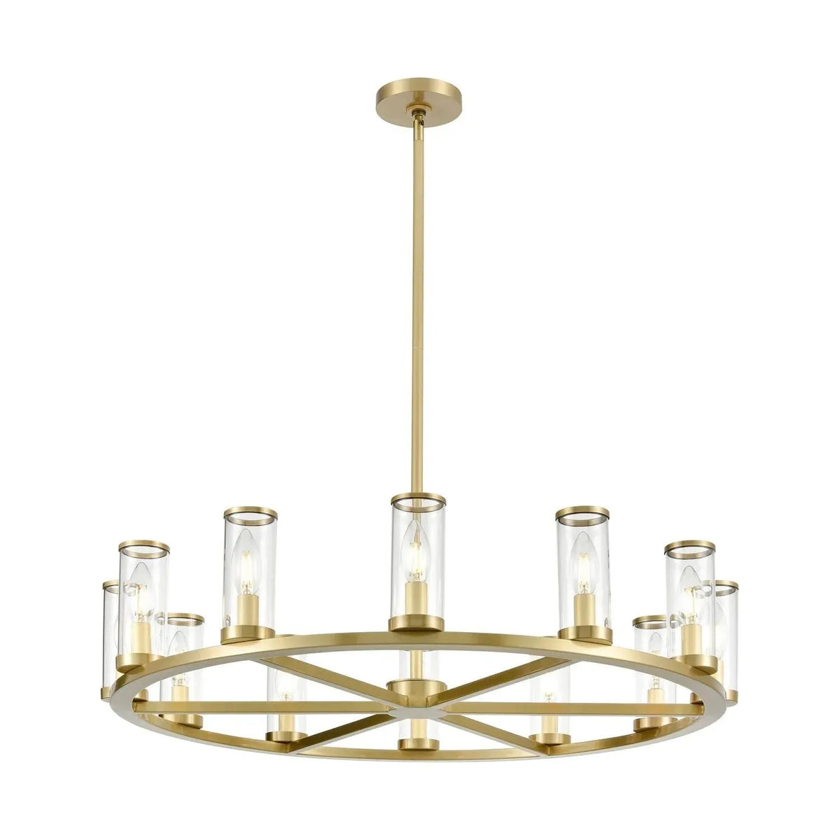 Alora Lighting - Revolve Chandelier - CH309012NBCG | Montreal Lighting & Hardware