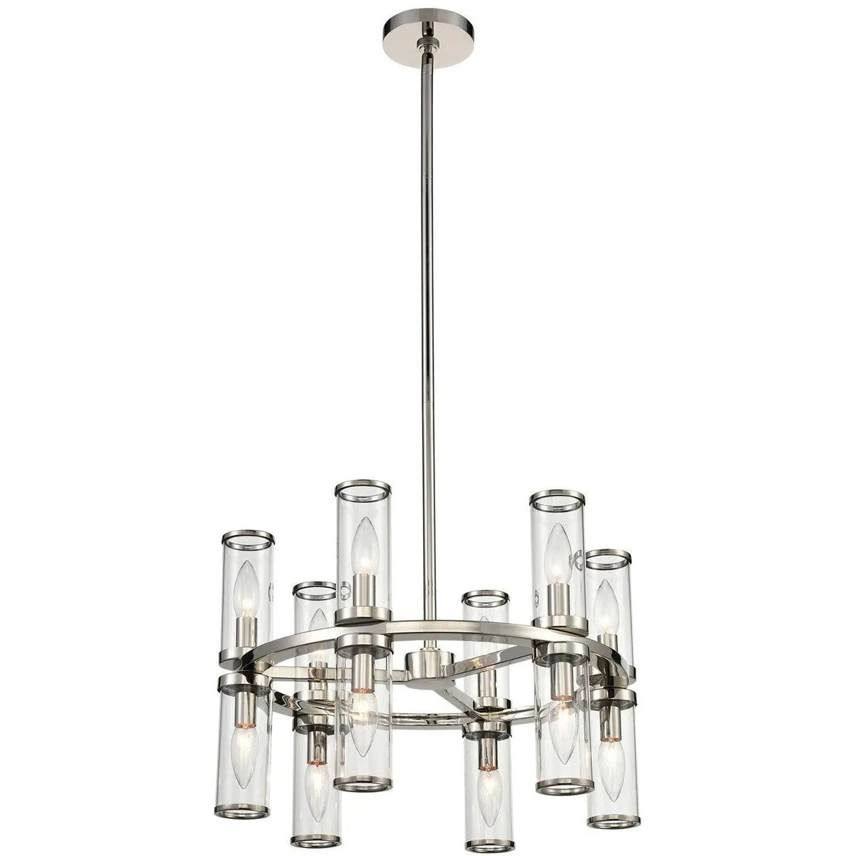Alora Lighting - Revolve II Chandelier - CH309066PNCG | Montreal Lighting & Hardware