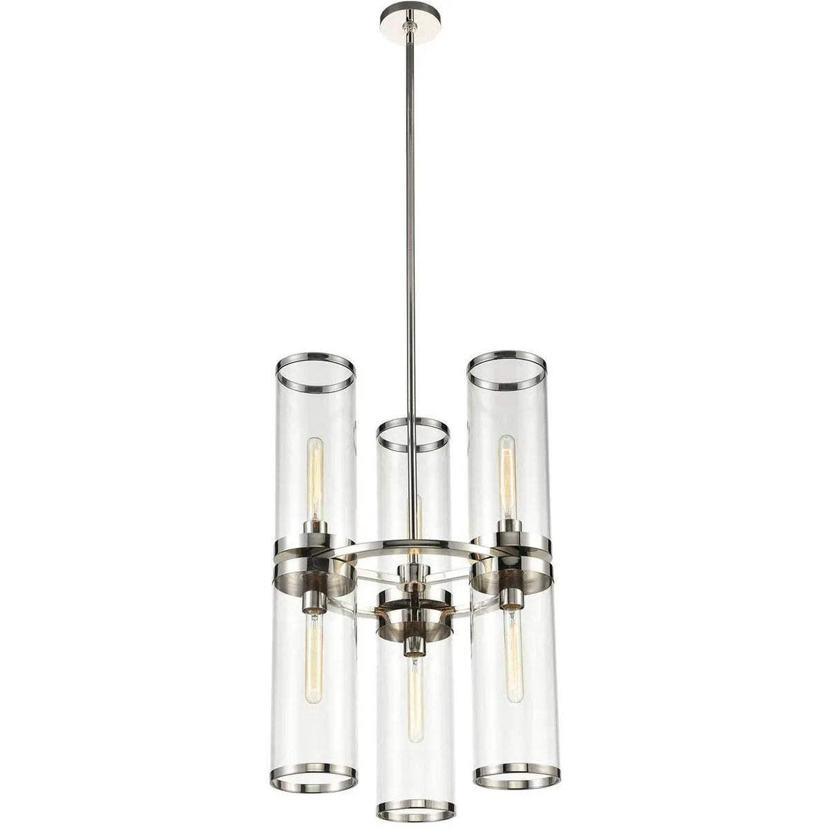 Alora Lighting - Revolve II Chandelier - CH311633PNCG | Montreal Lighting & Hardware