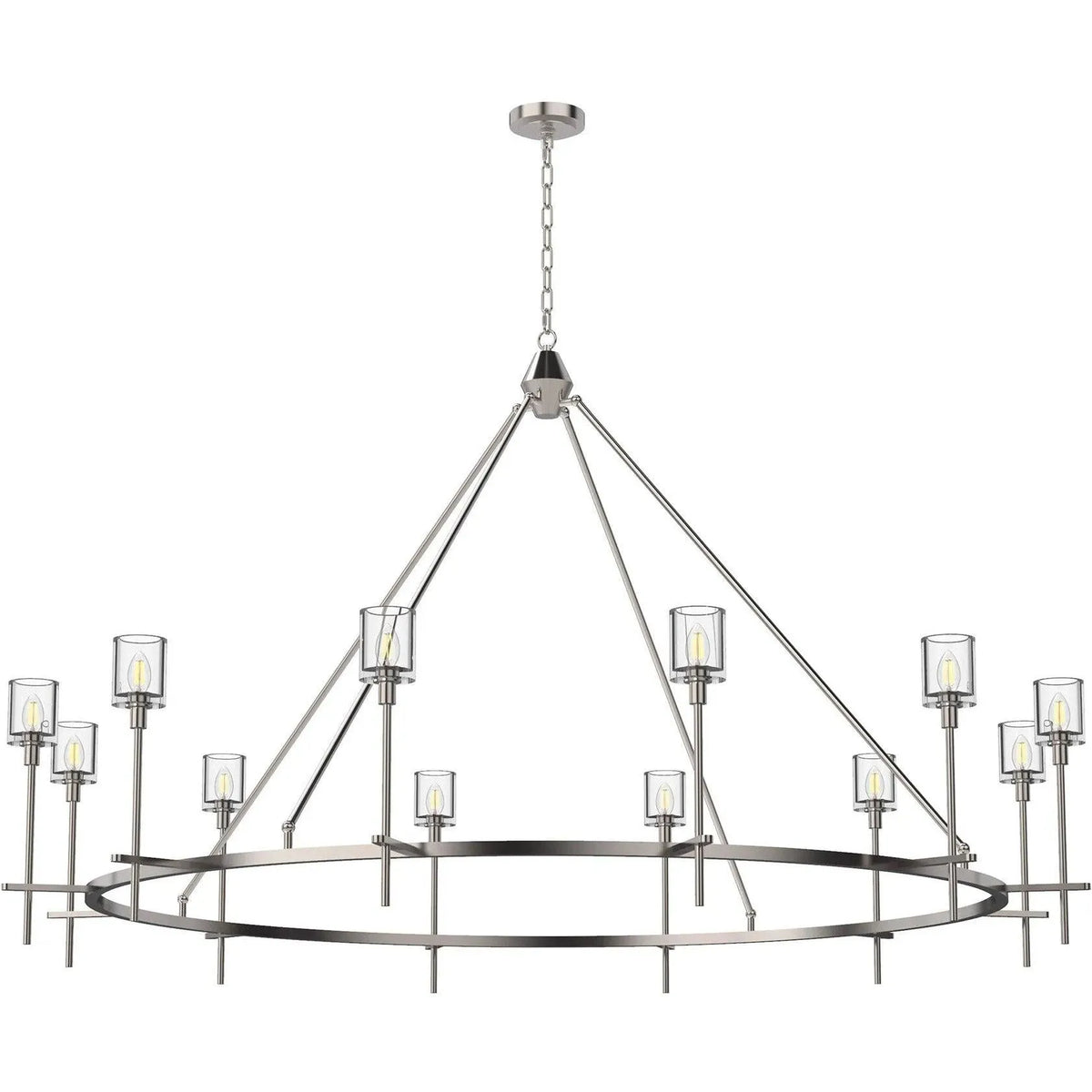 Alora Lighting - Salita Chandelier - CH314308PNCC | Montreal Lighting & Hardware