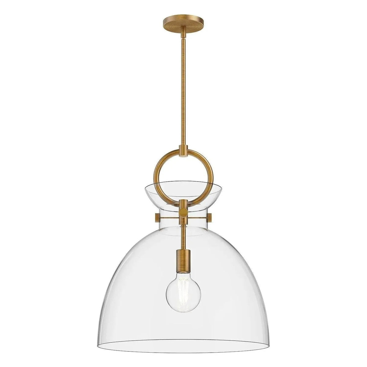 Alora Lighting - Waldo Pendant - PD411818AGCL | Montreal Lighting & Hardware