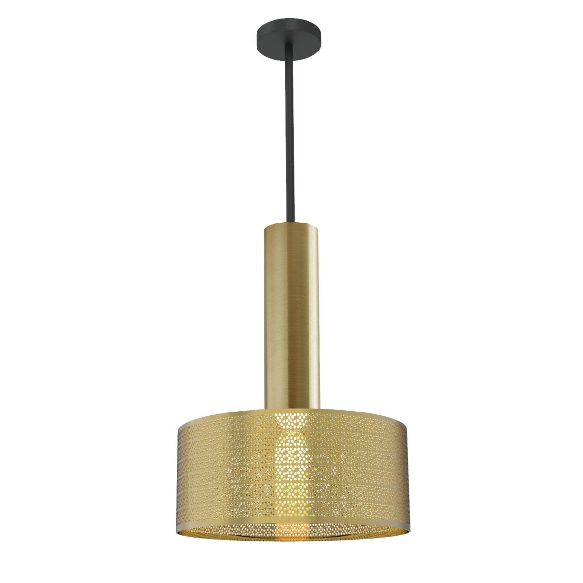 Dounia Home - DH-ALUTUBPEN-MD-BRS - Alula Tubular Pendant Light - Polished Brass