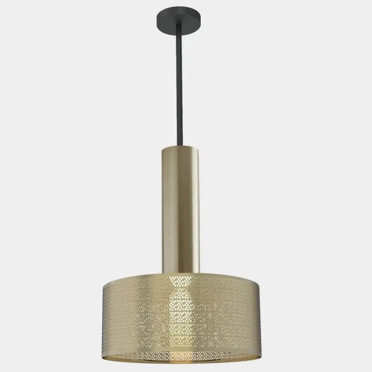 Dounia Home - DH-ALUTUBPEN-SM-AB - Alula Tubular Pendant Light - Antique Brass