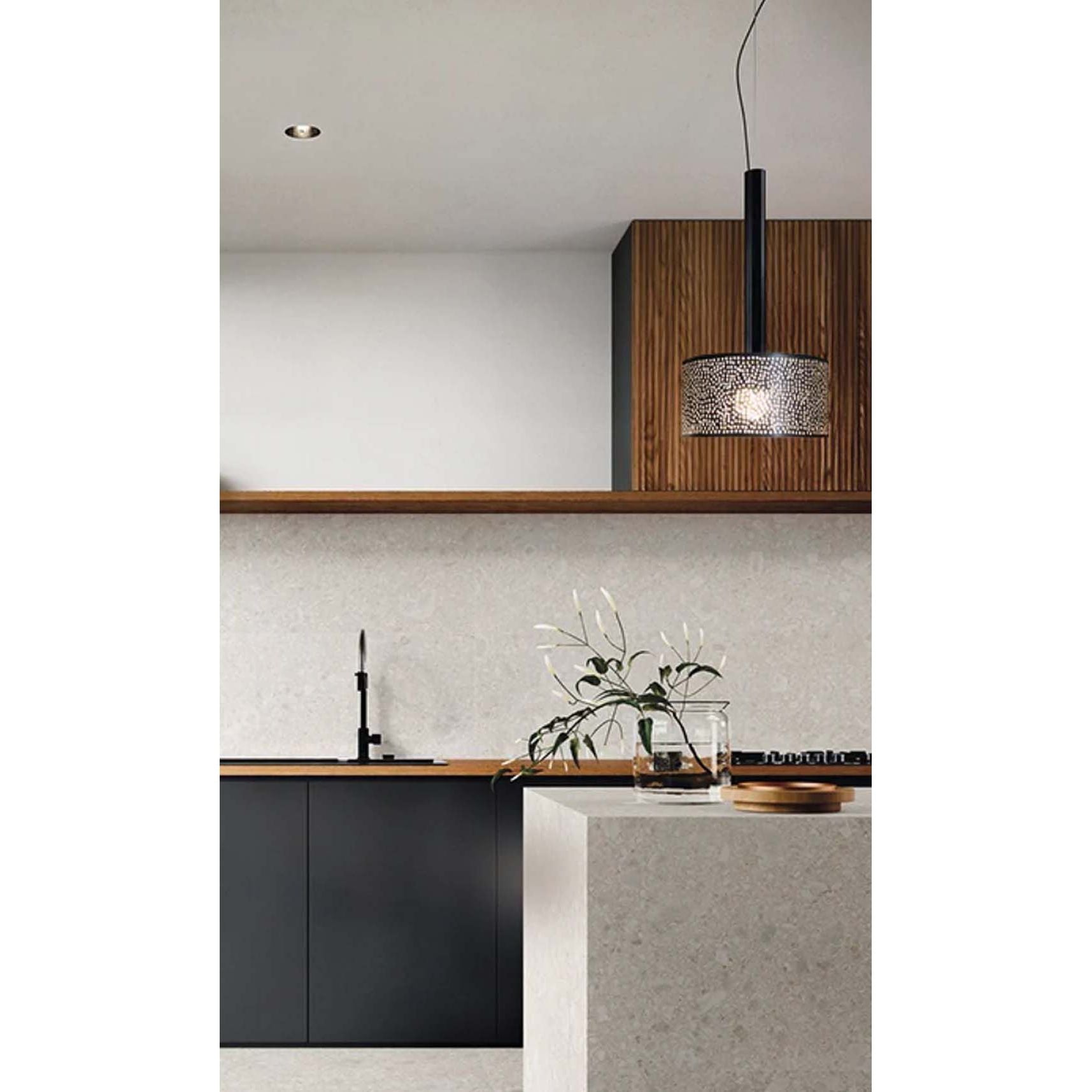 Dounia Home - DH-ALUTUBPEN-SM-BRS - Alula Tubular Pendant Light - Polished Brass