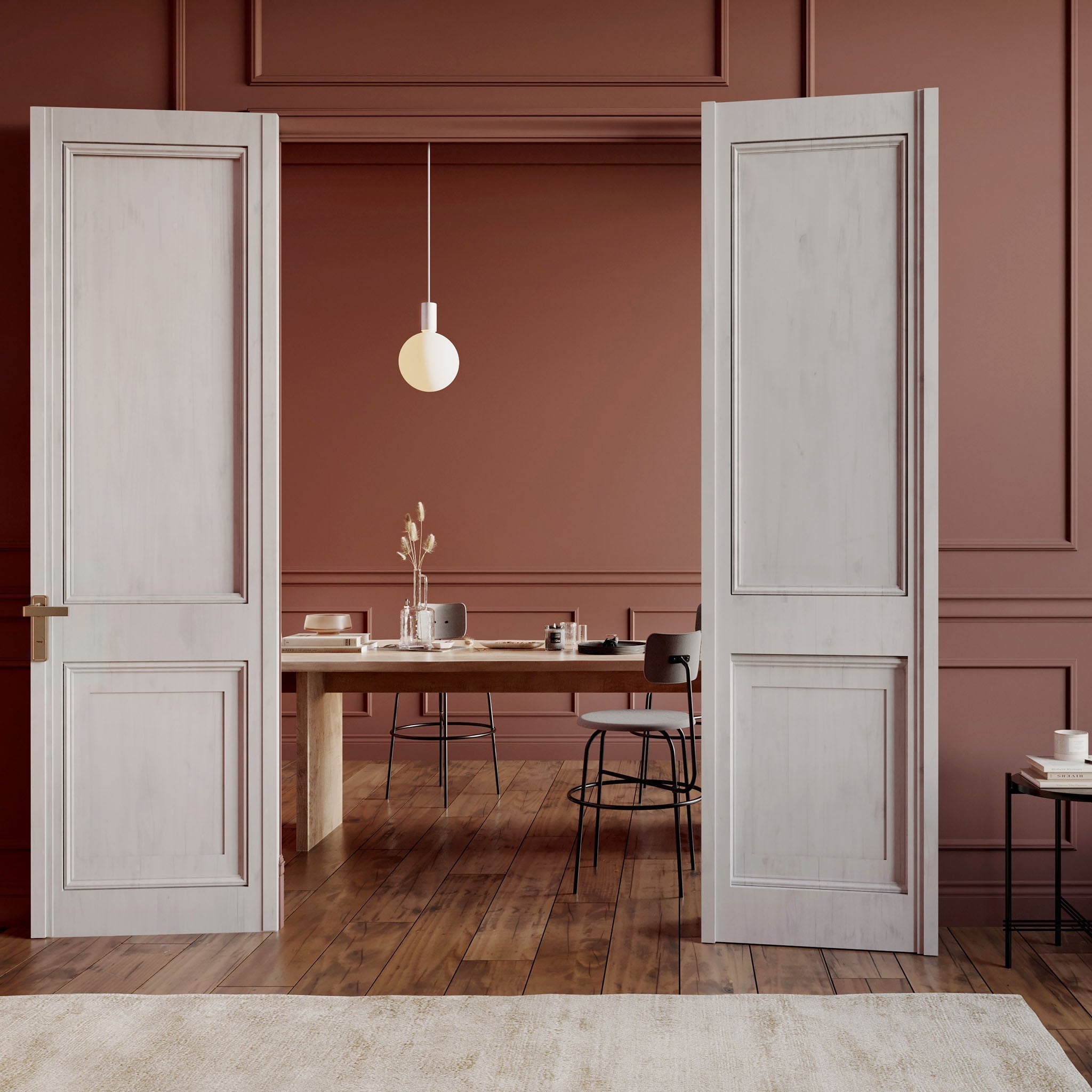Tala SPHR-V-SET-ALM-01-US Alumina Single Pendant + Sphere V in Chalk