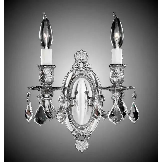 American Brass & Crystal - Brass and Crystal Wall Sconce WS9412 - WS9412-A-08G-PI | Montreal Lighting & Hardware