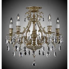 American Brass & Crystal - Chateau Brass and Crystal Semi-Flush - FM9630-O-16G-PI | Montreal Lighting & Hardware