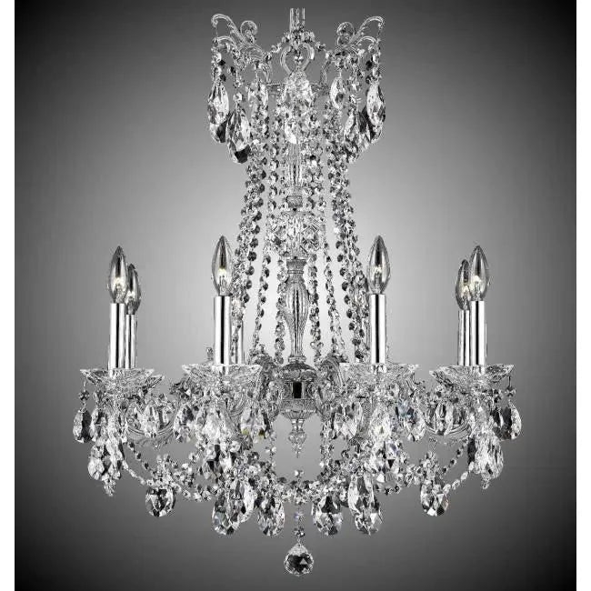 American Brass & Crystal - Crystella Brass and Crystal Chandelier - CH9283-O-08G-ST | Montreal Lighting & Hardware