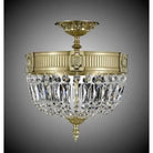 American Brass & Crystal - Finisterra Basket Brass and Crystal Semi-Flush - FM2151-P-16G | Montreal Lighting & Hardware