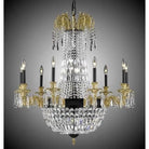 American Brass & Crystal - Finisterra Brass and Crystal Chandelier - CH2143-P-05S-16G-ST | Montreal Lighting & Hardware