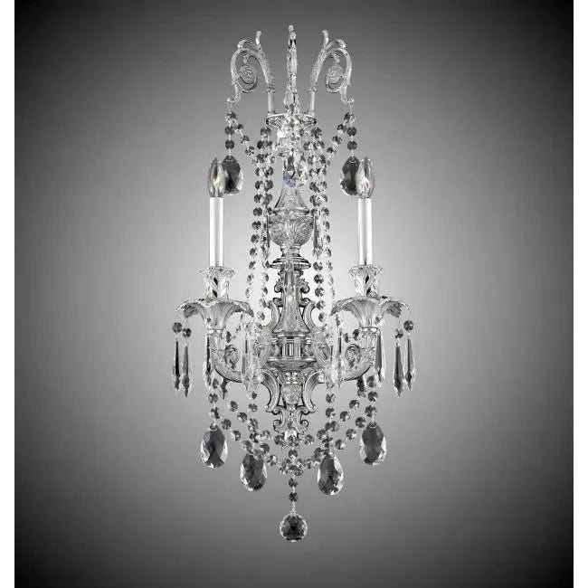 American Brass & Crystal - Finisterra Empire Brass and Crystal Wall Sconce - WS2082-O-U-08G-ST | Montreal Lighting & Hardware