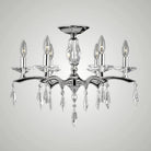 American Brass & Crystal - Kaya Brass and Crystal Semi-Flush - FM5523-G-38G-ST | Montreal Lighting & Hardware