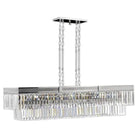 American Brass & Crystal - Kensington Brass and Crystal Linear Chandelier - IL8306-P-38G | Montreal Lighting & Hardware