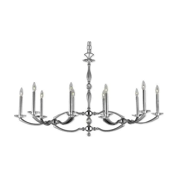 Kensington Brass and Crystal Linear  IL5347 Chandelier