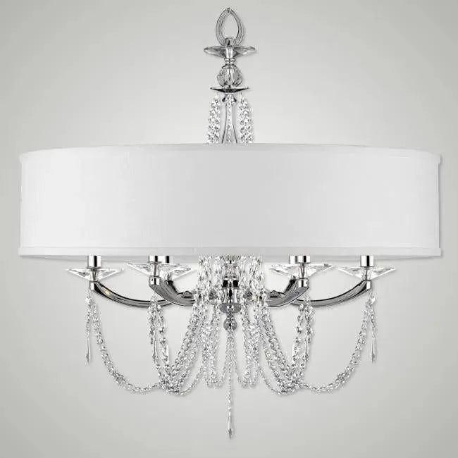 American Brass & Crystal - Kensington Empire Shaded Brass and Crystal Chandelier - CH5466-U-38G-ST-HL | Montreal Lighting & Hardware