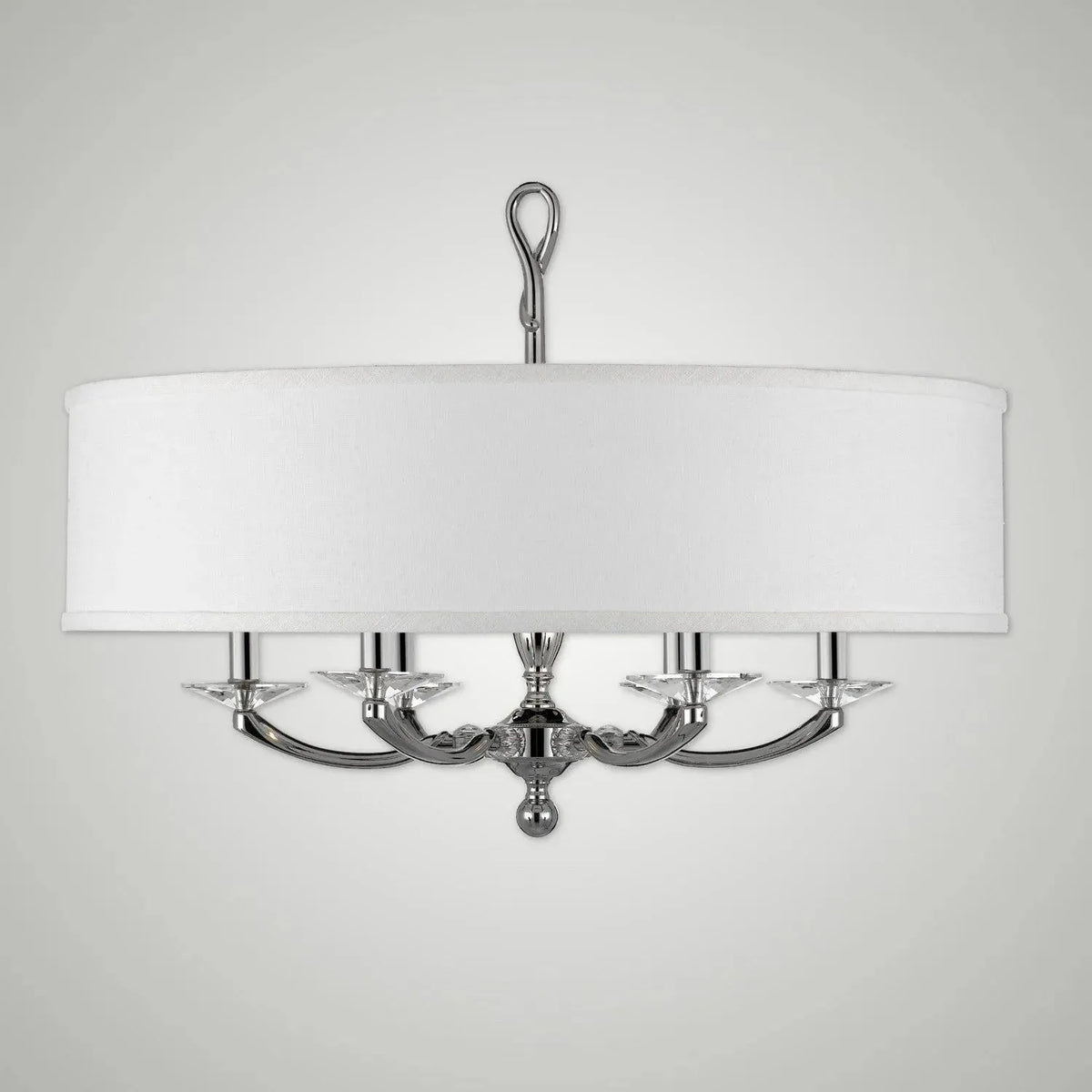 American Brass & Crystal - Kensington Shaded Brass and Crystal Chandelier - CH5426-38G-ST-HL | Montreal Lighting & Hardware