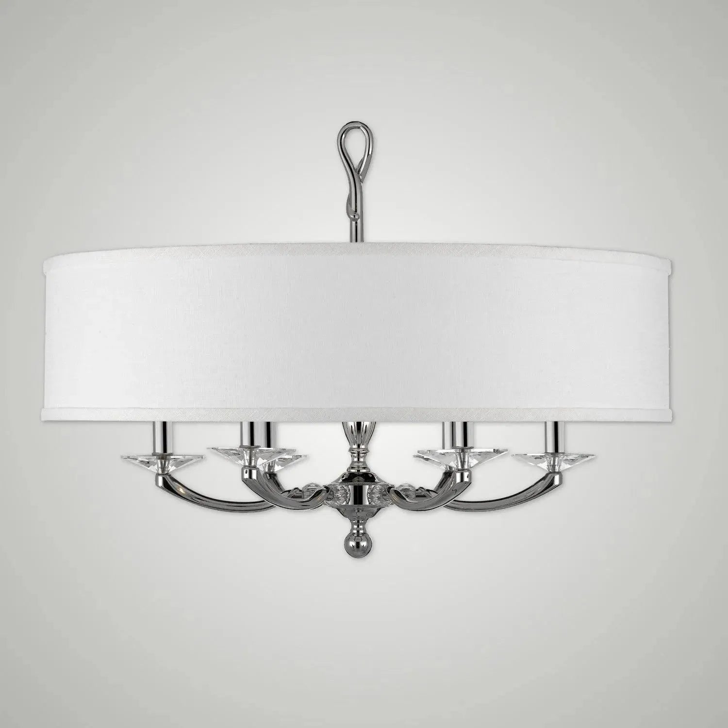 American Brass & Crystal - Kensington Shaded Brass and Crystal Chandelier - CH5426-38G-ST-HL | Montreal Lighting & Hardware