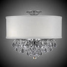 American Brass & Crystal - Llydia Shaded Brass and Crystal Semi-Flush - FM6511-A-08G-ST-HL | Montreal Lighting & Hardware