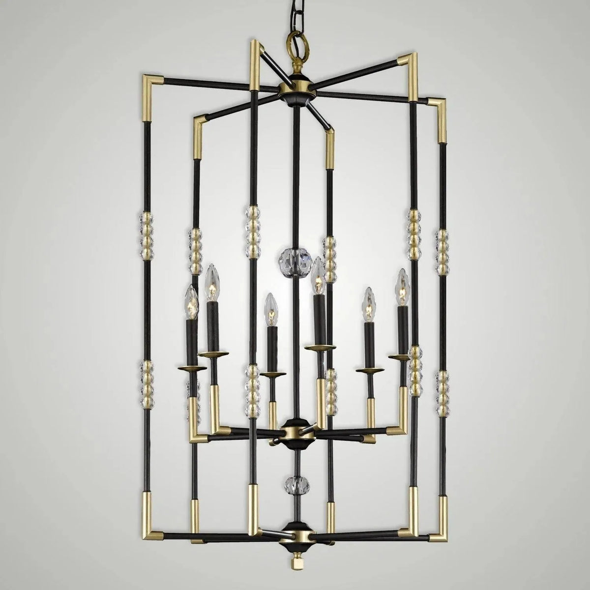 American Brass & Crystal - Magro Brass and Crystal Chandelier - CH3502-37G-38G-ST | Montreal Lighting & Hardware