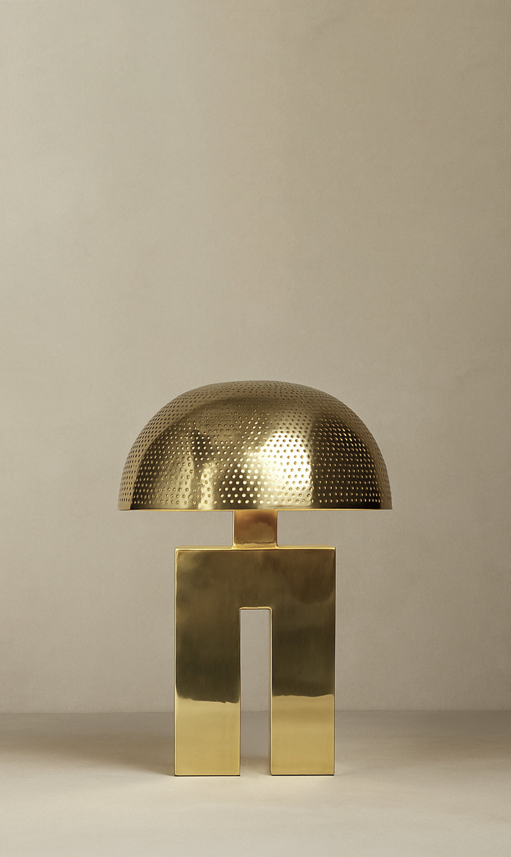 Dounia Home - DH-MUSTABLAM-MGM - Mushroom Table Lamp - Amur - Matte Gun Metal