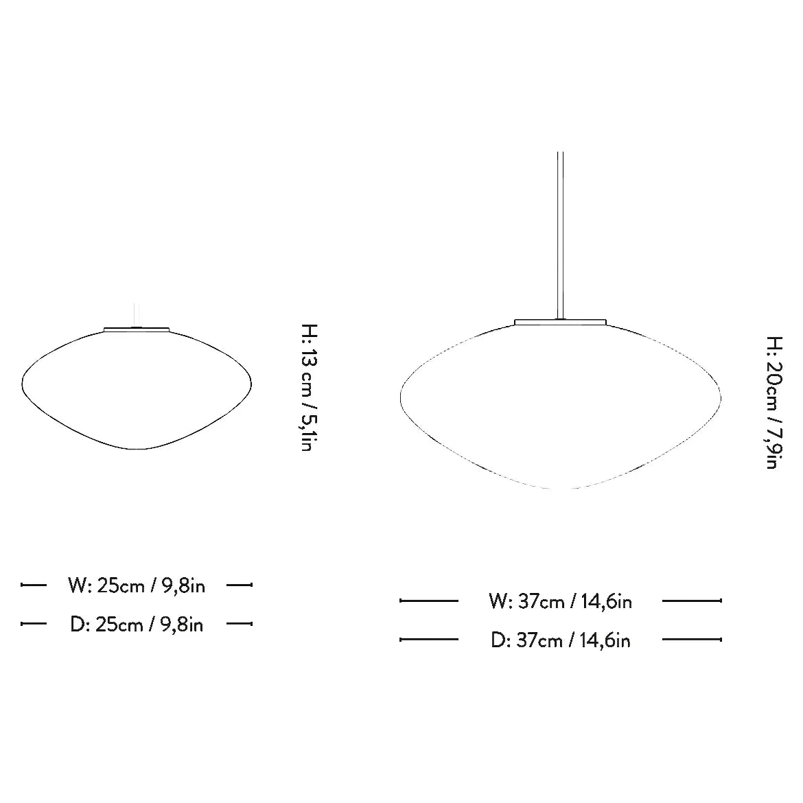 &Tradition - Mist Pendant - AT-133269A324 | Montreal Lighting & Hardware