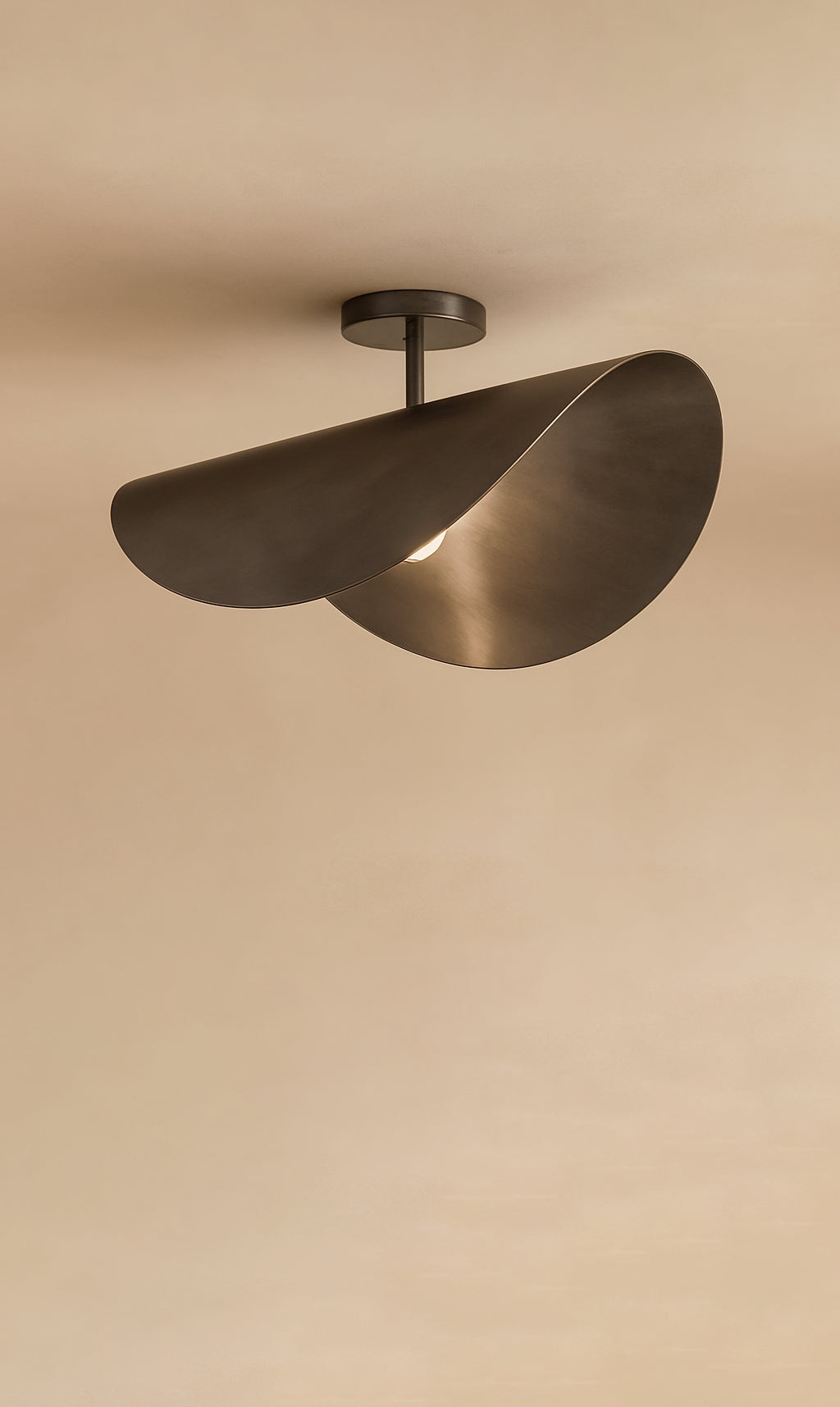 Dounia Home - DH-MOJCEIFLU-SM-PC - Moja Ceiling Flush Mount Fixture - Polished Copper