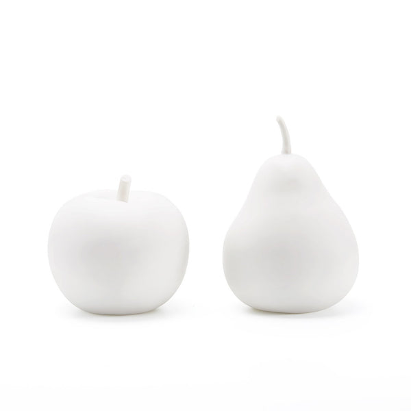 Coffret de 2 porcelaines Pomme et Poire