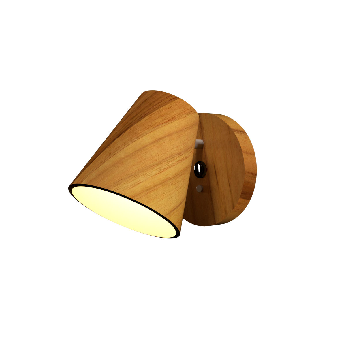 Applique murale conique Accord Lighting 4199.12 en teck
