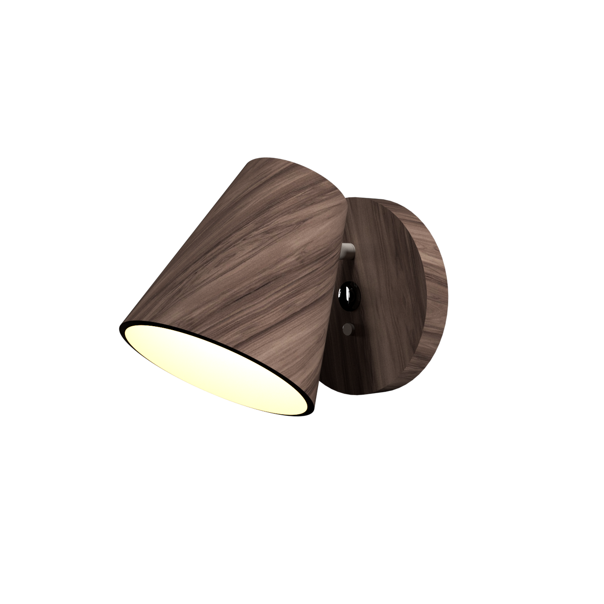 Applique murale conique Accord Lighting 4199.18 en noyer américain