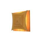 Accord Lighting 4063LED.12 Facet Accord Wall Lamp in Teak