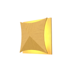 Accord Lighting 4063LED.49 Facet Accord Wall Lamp in Organic Gold