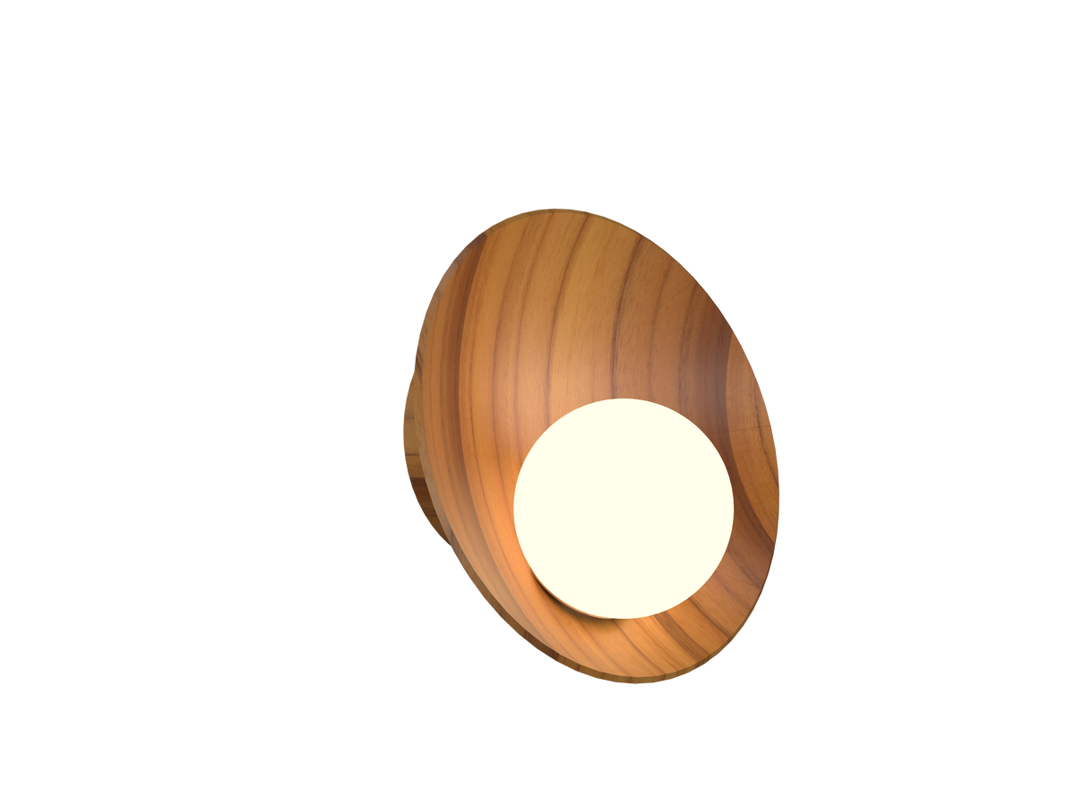 Applique murale Accord Lighting 4217.12 Oyster Accord en teck