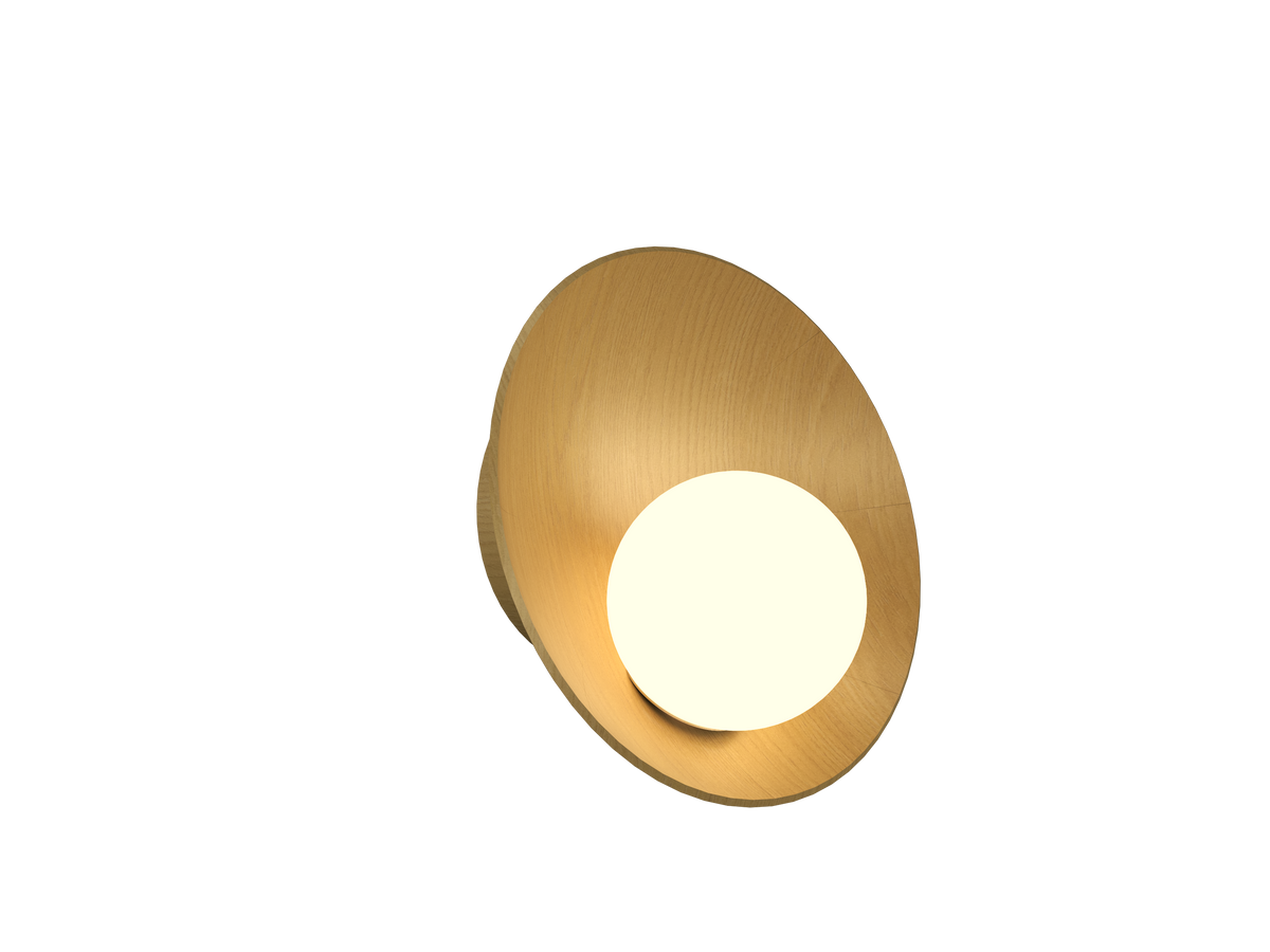 Applique murale Accord Lighting 4217.49 Oyster Accord en or organique