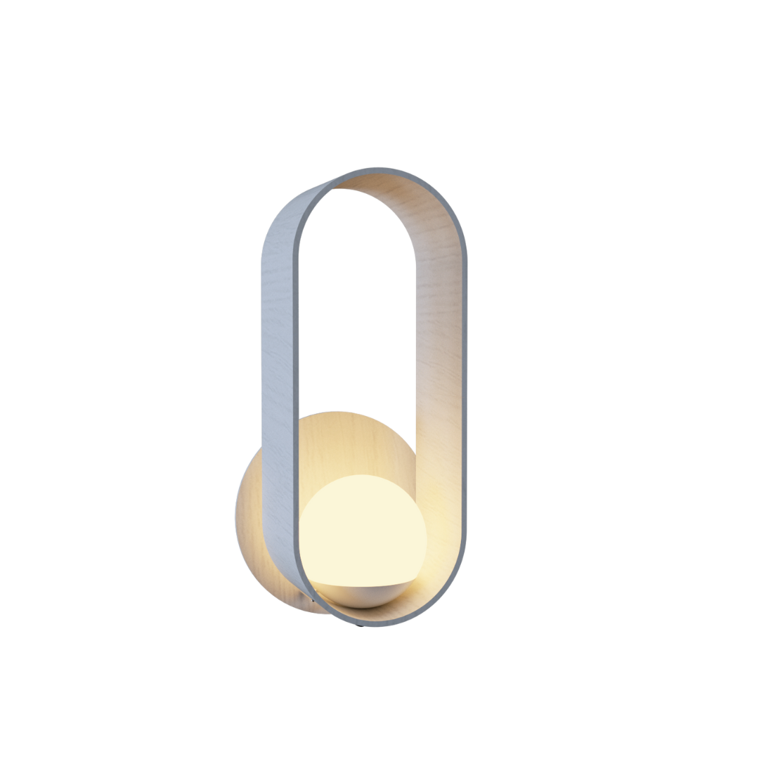 Applique murale Accord Lighting 4191.47 Sfera Accord en blanc organique