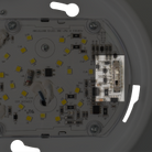 Arani CL07-14W-VAR-MS-WH-V4 7" LED Closet Light with Motion Sensor in White